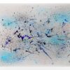 Azur - Œuvre abstraite originale sur papier
