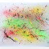 Feu intérieur - Œuvre abstraite originale sur papier