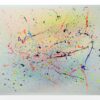 Une envie de faire la fête - Œuvre abstraite originale sur papier