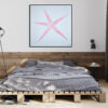 Ballerine toile imprimée art abstrait énergisant grand format pour décorer chambre à coucher
