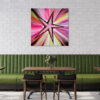 Énergie toile imprimée art abstrait moderne inspirant grand format pour décorer un café de luxe