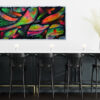 Exploration 90x45 toile imprimée art abstrait moderne grand format déco bar luxe