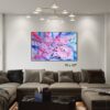 déferlement 70 x 43 art abstrait moderne grand format pour décorer salle de jeu adulte