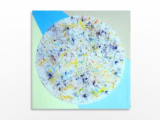 Photo de l'œuvre d'art abstrait expressionnisme de l'artiste Sylvain Martin à Montréal - Amitié