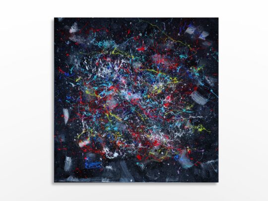 Photo de l'œuvre d'art abstrait expressionnisme de l'artiste Sylvain Martin à Montréal - Artifice