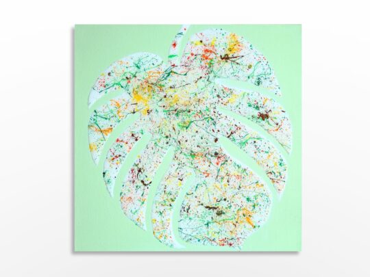 Photo de l'œuvre d'art abstrait expressionnisme de l'artiste Sylvain Martin à Montréal - Délices