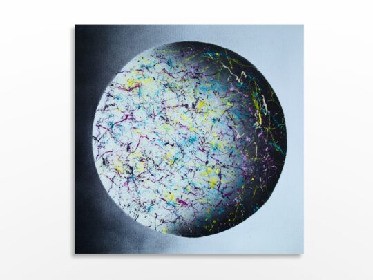 Photo de l'œuvre d'art abstrait expressionnisme de l'artiste Sylvain Martin à Montréal - Effervescence