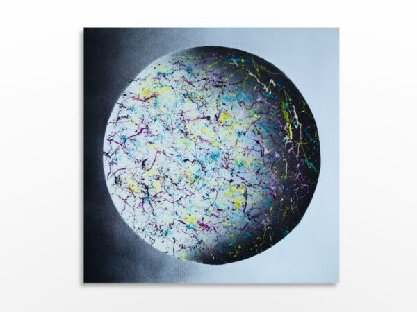 Photo de l'œuvre d'art abstrait expressionnisme de l'artiste Sylvain Martin à Montréal - Effervescence