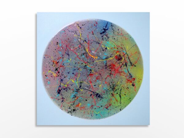 Photo de l'œuvre d'art abstrait expressionnisme de l'artiste Sylvain Martin à Montréal - Électrique