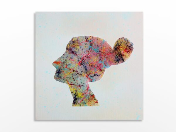 Photo de l'œuvre d'art abstrait expressionnisme de l'artiste Sylvain Martin à Montréal - Féminisme