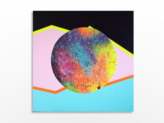 Photo de l'œuvre d'art abstrait expressionnisme de l'artiste Sylvain Martin à Montréal - Solaire