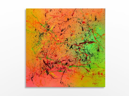 Photo de l'œuvre d'art abstrait expressionnisme de l'artiste Sylvain Martin à Montréal - Symphonie d'énergie