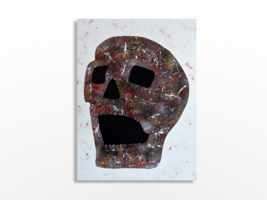 Photo de l'œuvre d'art abstrait expressionnisme de l'artiste Sylvain Martin à Montréal - To all the killed civilians
