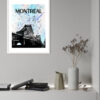 Affiche Montréal artistique contexte - Pont Jacques Cartier