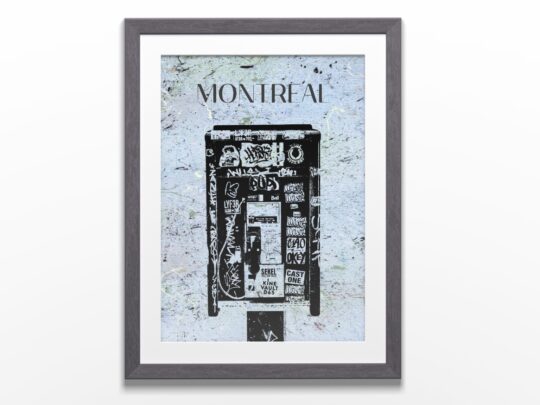 Affiche Montréal artistique encadré - Bell