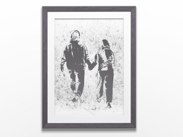 Affiche artistique noir et blanc - Ensemble NB cadre