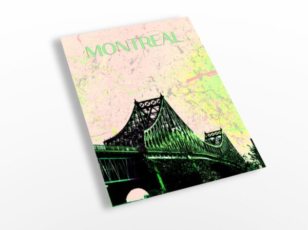 Vignette Carte postale Montreal - Feux d'artifice sur le pont Jacques cartier - Sylvain Martin
