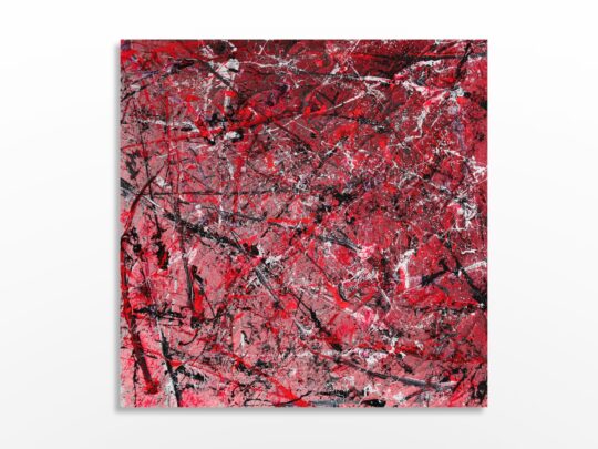 Rose bonbon - oeuvre d'art abstrait de l'artiste SYLVAIN MARTIN