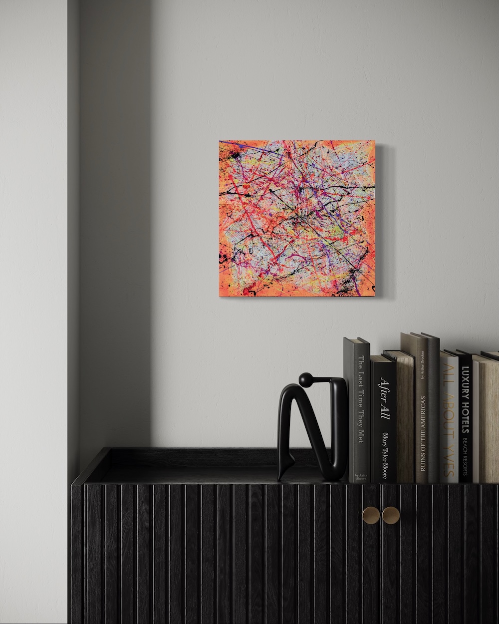 Déguiser - oeuvre d'art abstrait dans un bureau Déguiser - oeuvre d'art abstrait dans un bureau