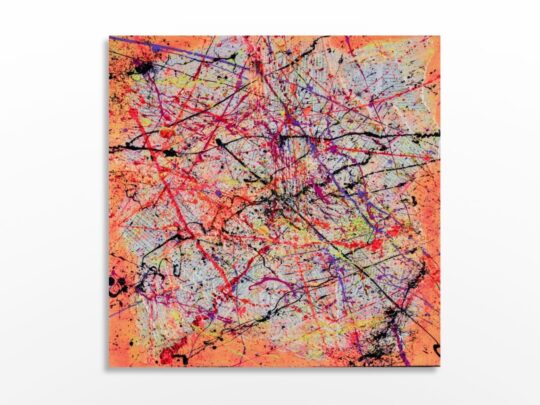 Photo de l'œuvre d'art abstrait expressionnisme de l'artiste Sylvain Martin à Montréal - Déguiser