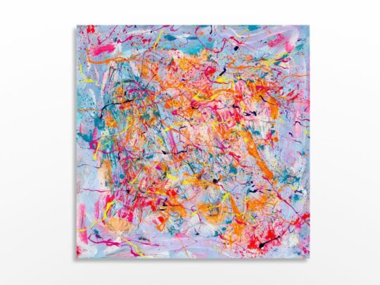 Photo de l'œuvre d'art abstrait expressionnisme de l'artiste Sylvain Martin à Montréal - Se lancer