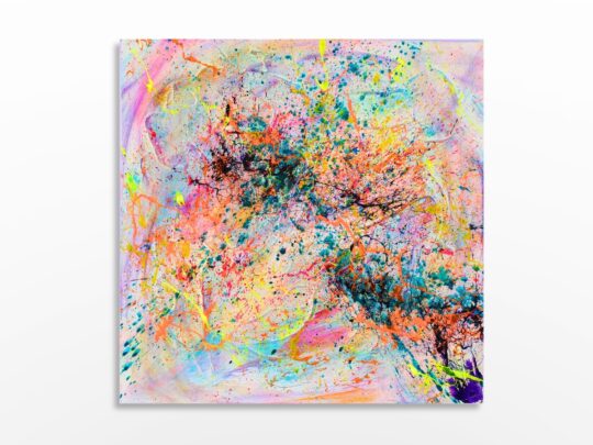 Photo de l'œuvre d'art abstrait expressionnisme de l'artiste Sylvain Martin à Montréal - Garder le cap