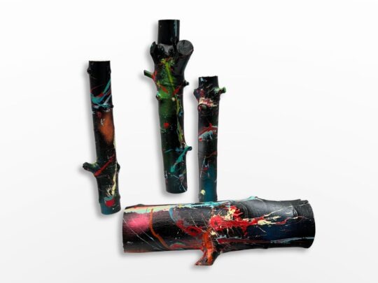 Photo de l'œuvre d'art abstrait expressionnisme de l'artiste Sylvain Martin à Montréal - Verglas