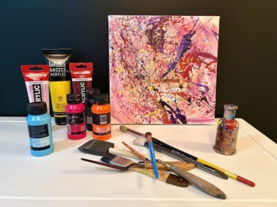 Sylvain Martin démarche artististique action painting à montréal
